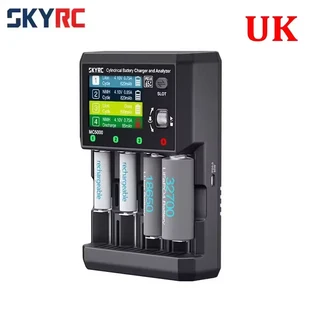 SKYRC MC5000 배터리 충전기 65W 원통형 2.8인치 리튬이온 HV LiFe NiMH Eneloop RAM LTO 나트륨이온, 04 UK Plug, 01 빠른