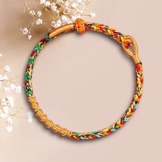 홍주 어린이 키즈 수호신 건강 다복 우정 평안 행운 매듭 팔찌