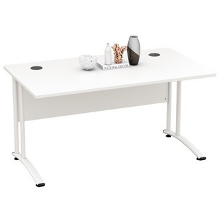 辦公桌 單人/四人組合商務電腦桌 現代職員培訓桌, 1600*800*730白色