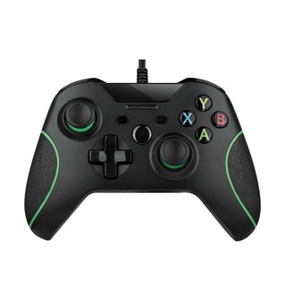 XBOX ONE 有線搖桿 (副廠) - 支援 PC360 / XBOX主機 / Steam 遊戲, 黑色, 1個