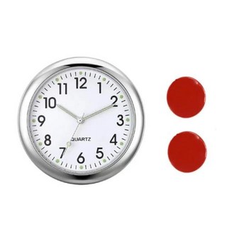 교통 신호수 전동 호루라기 미니 발광 자동차 시계 방수 전자 석영 자전거 오토바이 대시 보드 40mm, 1개, White tapes