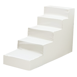 8DECO 강아지계단 5단 60cm 펫스텝 애견계단 그레이계단, 아이보리 방수 5단, 1개