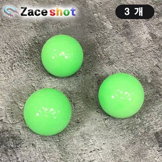 [제이스샷] 2피스 심플 비거리용 야광골프공 야간 필드 찾기 쉬운공, 1개, 3개입, 그린