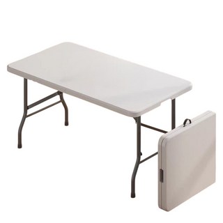 手提式折疊戶外露營桌/餐桌/會議桌 (182*705), 白色, 10人