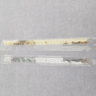 이로나 한복 전사지 전통문양 열전사 스티커 금박 은박 길상문 꽃문양, 1개, 당초문 띠 장식 1.2cm*24cm금박1줄