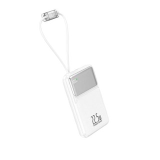 QUICK FIT 기내반입 고속충전 보조배터리 잔량표시 대용량 20000mAh, 화이트, 1개