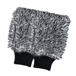 자동차 극세사 세차 워시미트 장갑 2개, 블랙, 1개