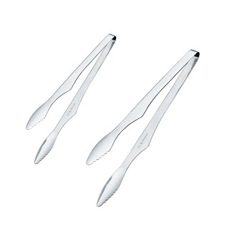 타나베 스텐레스 스탠드 고기 집게 중 + 대 세트, 1세트