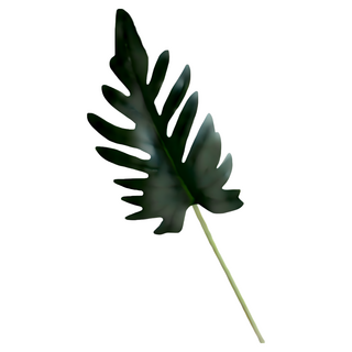 ONEDAY 熱銷仿真龜背葉/椰樹葉/春雨葉/西瓜葉 仿真熱帶雨林植物 拍攝道具, 綠色, 1個