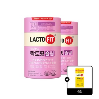 [+락토핏 골드 30포 증정] 종근당건강 락토핏 슬림 60포 2개