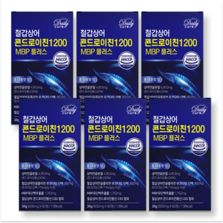 철갑상어 콘드로이친 1200 cs6형 MBP 식약청인증 데일리큐어, 6개, 60정