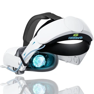 Oculus Quest 2 VR 헤드셋 용 배터리가 포함 된 엘리트 스트랩 Meta 액세서리 조정 가능한 10000mAh 보조베, 01 For Quest 2 No RGB