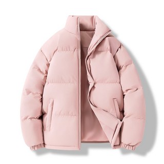 情侶款寬鬆秋冬 - 男女皆宜 防風保暖加厚短版棉外套