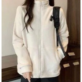 여성 플리스 집업 자켓 겨울용 두툼한 양털 안감 보온 등산 바람막이 아웃도어 재킷