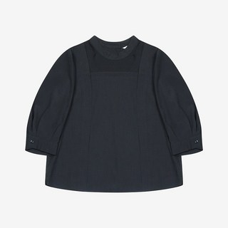 베스띠벨리 BKBAE2436 BK 텐셀 5부 퍼프 블라우스