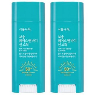 식물나라 산소수페이스앤바디보송선스틱_더블, 2개, 30g
