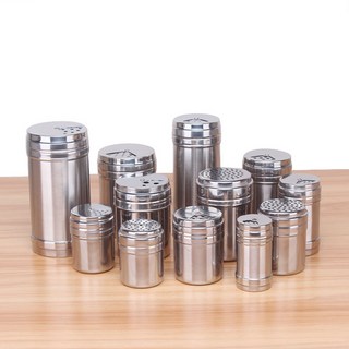 不鏽鋼胡椒罐 調味料罐 廚房用品 燒烤罐 辣椒粉罐 單用款, 1個, 胡椒罐-單用小號