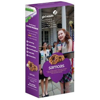 Girl Scout Cookies 쿠키 과자 걸 스카우트 캐러멜 드라이트 사모아스, Girl Scout Cookies 쿠키 과자 걸 스카우, 210g, 1개