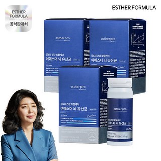 여에스더 프로 뇌유산균 3박스, 30정