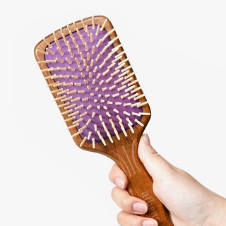 셀리본 아테네 여신 헤어브러쉬 엉킨 머리, 1개, 패들 브러시 대형 - 우드핀