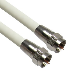 마하링크 국산 안테나 TV 동축 케이블 화이트 10M MLZ-WRF100, 1개