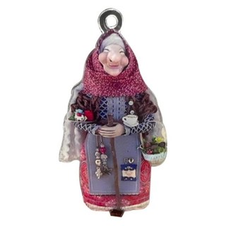 키 높이의 수제 부엌 마녀 인형 매혹적인 행운의 매력 요리 주방 장식, 3. Blue skirt witch, 1개