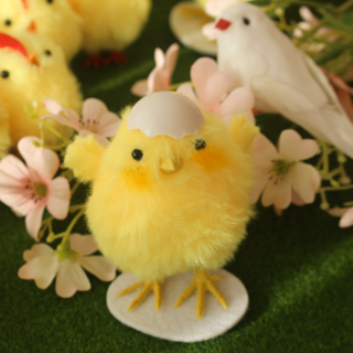 왓위셀 봄 병아리 남매 인형 데코 장식, 옐로우
