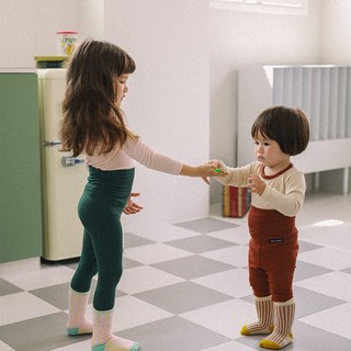 더맨디쿠팡 푸딩 9부 유아 배앓이방지 실내복