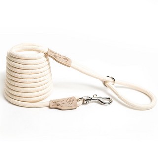 아띠지기 코드형 스트롱 강아지 리드줄, 바닐라, 1개