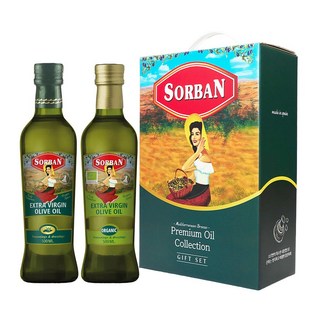 [소르반 선물세트]올리브오일 유기농 엑스트라 버진 1P+엑스트라 버진 1P, 1세트, 1L