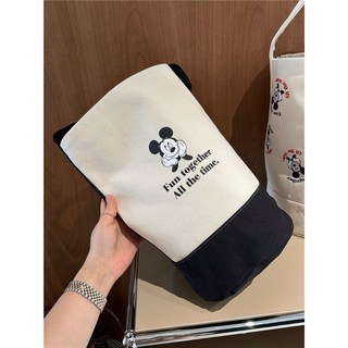 米奇水桶小包 帆布水桶包 可愛卡通束口手提包, 3