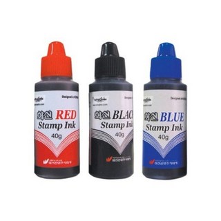 [엘제이] 화신 스탬프 잉크 패드 리필, 1개, 블루