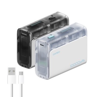 CUKTECH 酷態科 30W快充口袋型行動電源10000mAh，Wh標示，可上飛機，符合航空規範，CCC認證, 曜石黑 保固180天, PB100S