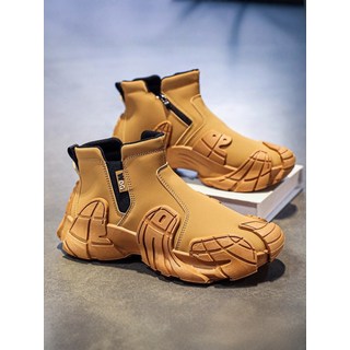 캐주얼 부츠 남성용 스니커즈 가을 겨울 남성 방수 하이탑 미끄럼방지 작업화 스타일