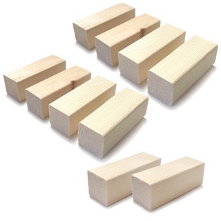 아이베란다 원목 각재 받침 버팀목 지지대 교구용 몽땅각재 35x35x100mm, 10개