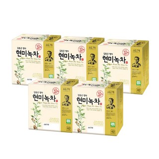 쌍계명차 현미녹차, 5개, 40개입, 1.2g