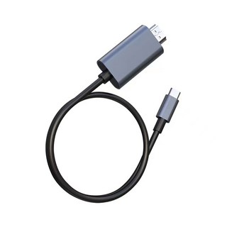 Type c轉HDMI 4K60Hz高畫質影音 USB-C 轉HDMI 影音線 手機連接電視, 1個, 2M轉接線, 灰色, 2m