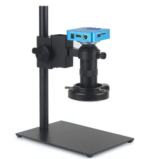 산업용 디지털 비디오 현미경 카메라 단안 TF USB 저장 장치 휴대폰 수리 납땜용 C 마운트 렌즈 1080P HDMI, [01] suit, 01 suit