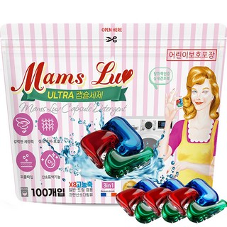 맘스럽 울트라 파우치 캡슐세제, 100개입, 1개