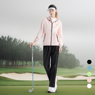로미크 프리미엄 골프 비옷 상하의 세트 남자 여자, 1개, 소프트블러쉬