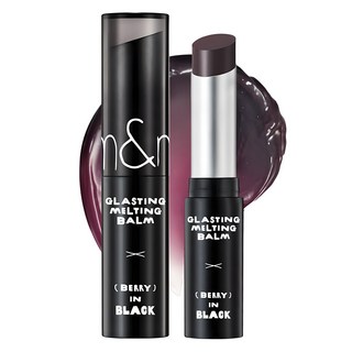 롬앤 X 이나피스퀘어 글래스팅 멜팅 밤 립스틱, 1개, 17베리인블랙