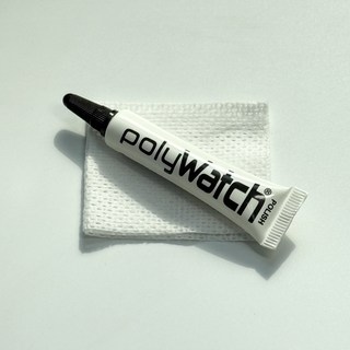 폴리워치 순면천 아크릴 플라스틱 운모글라스 스크래치 기스 제거 광택제, 1개, 투명