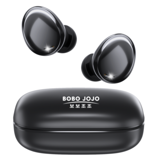BOBOJOJO버즈 무선 블루투스 이어폰 방수 스포츠 미니 C Type 이어폰, 블랙, BOBO&JOJO-711(블랙)