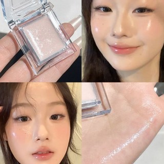 Gella's 琉璃夢境水光高光膏 趙露思水光妝 韓系氛圍感 腮紅, 1個, E01 清透水光