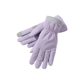 HOME GYM CLUB 加絨保暖滑雪手套 防風防水觸屏手套, 優雅紫(愛心), 1套