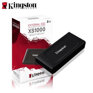 金士頓 XS1000 USB 3.2 Gen 2 外接式高速行動固態硬碟 Portable SSD, 2TB, Black