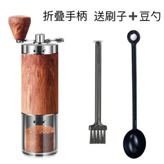 研磨機器家用手衝手磨咖啡機咖啡豆宿舍手搖磨豆機, 升級款木手柄, 1個