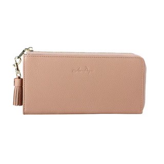 日本LIZDAYS 輕薄型L型真皮拉鍊長夾 多容量 LZ65105R