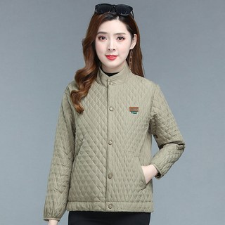 ROYALBELLE 여성 경량 루즈핏 편안한 패딩 점퍼 중년 엄마옷 기본 스탠드넥 데일리 패딩 V91915