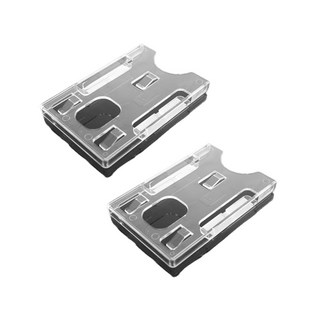 쿤스트마렌 투명 주차 카드 케이스 홀더, 2개, 세로형-테이프타입